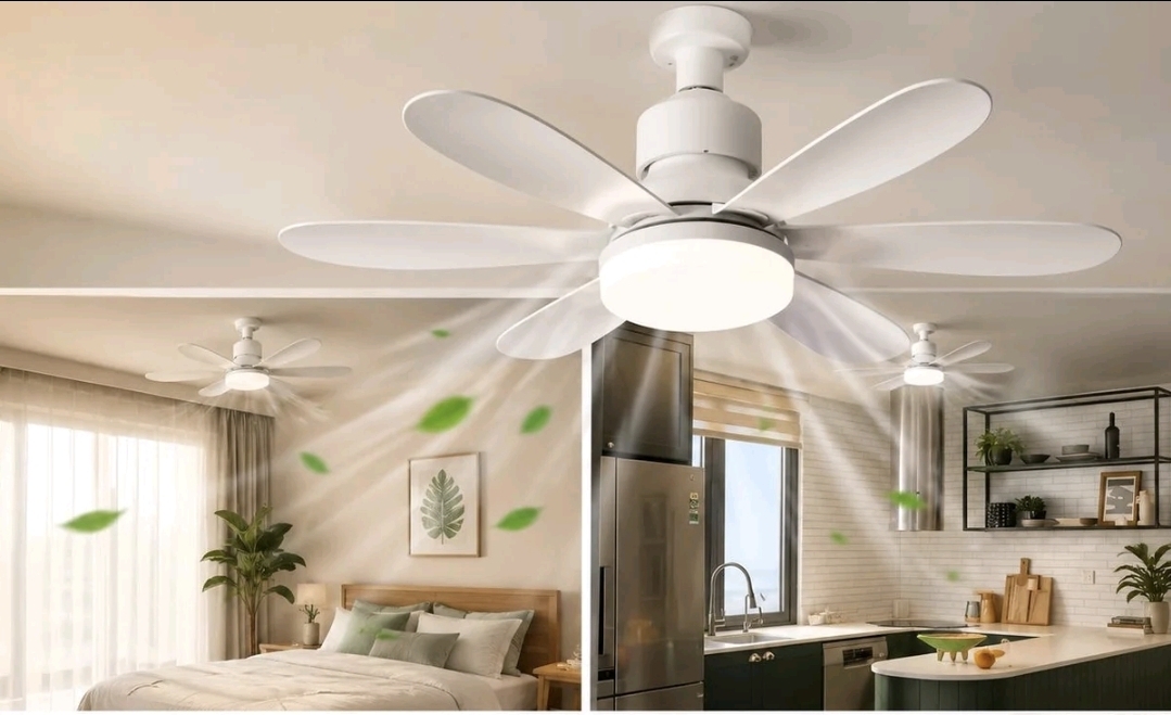 Capa de Ventilador de Teto LED 2 em 1 — Simulador